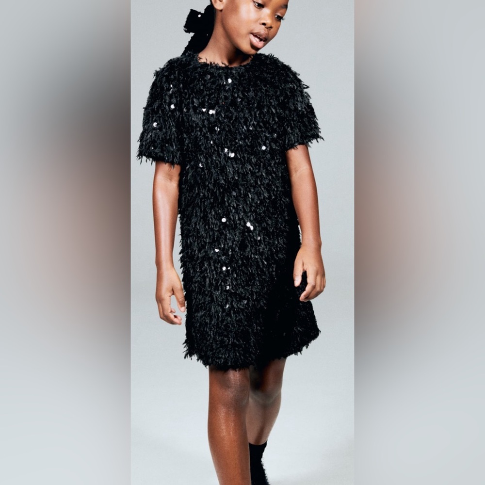 Zara faux fur dress